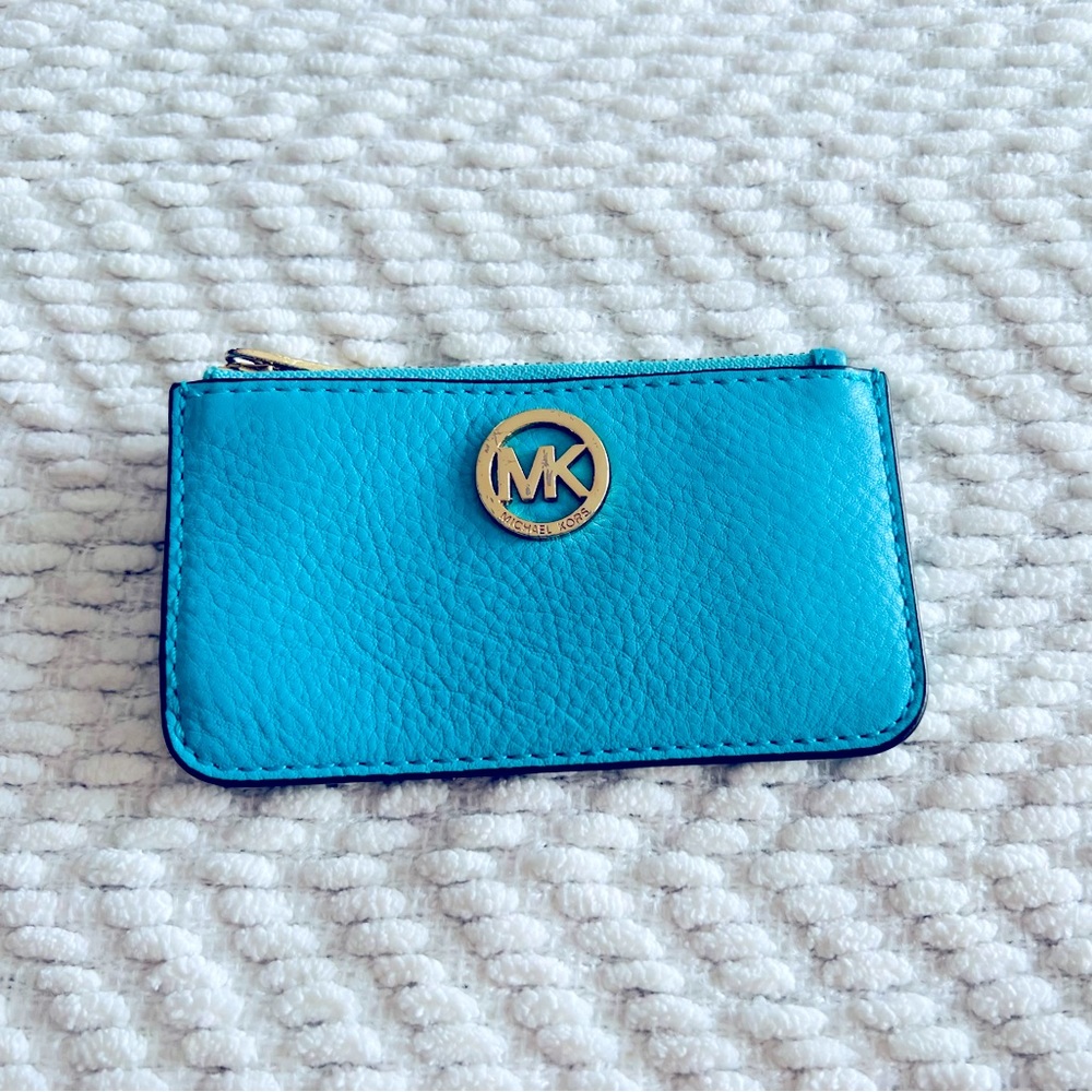 Turquoise Michael Kors changepurse